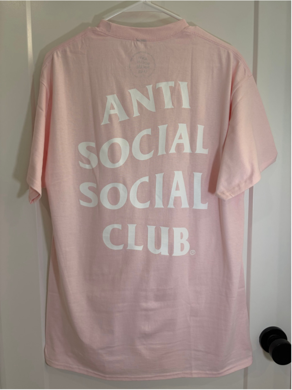 Anti Social Social Club ASSC Mind Games Graphic Logo T-Shirt Pink Size Large